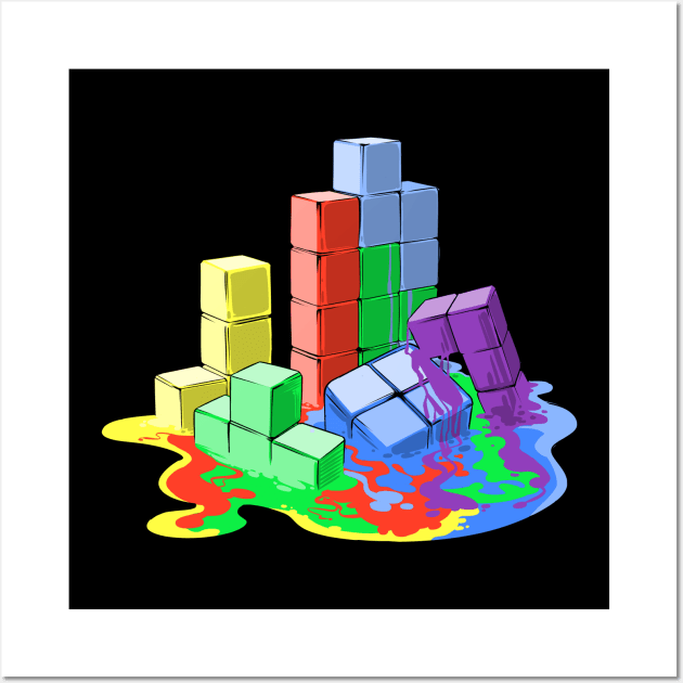 Melting Blocks Wall Art by Zascanauta